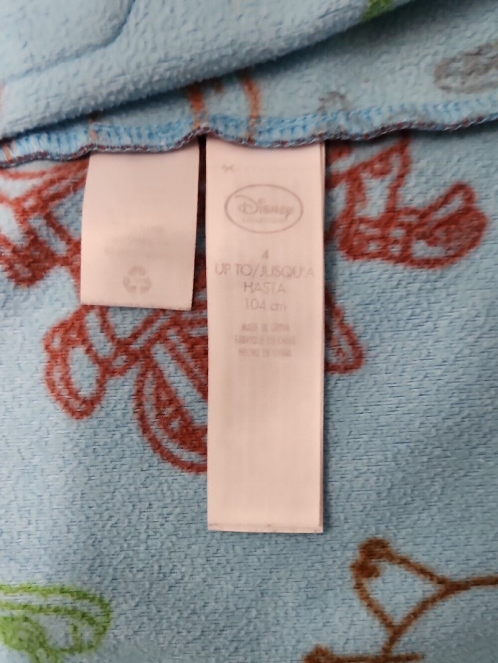 Disney Toy Story Kids Beach Bath Robe Hood Light Blue Green Satin Accent  Sz 4 - Picture 11 of 13